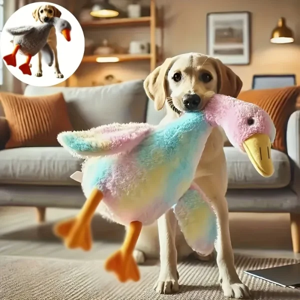 50cm Soft Colorful Duck Plush Toy for Dogs