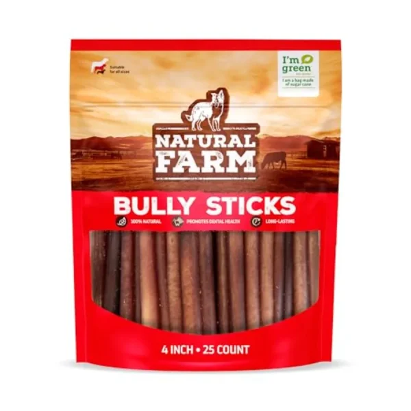 Odor Free Bully Sticks  100% Beef Chews for dogs