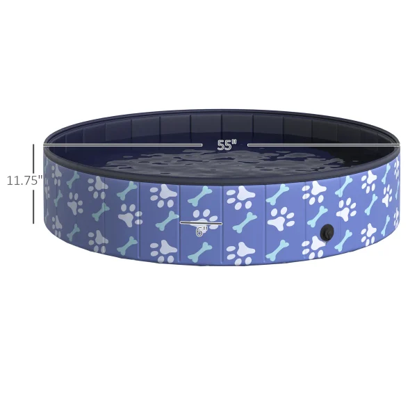 Foldable Pet Swimming Pool, Portable Anti Slip